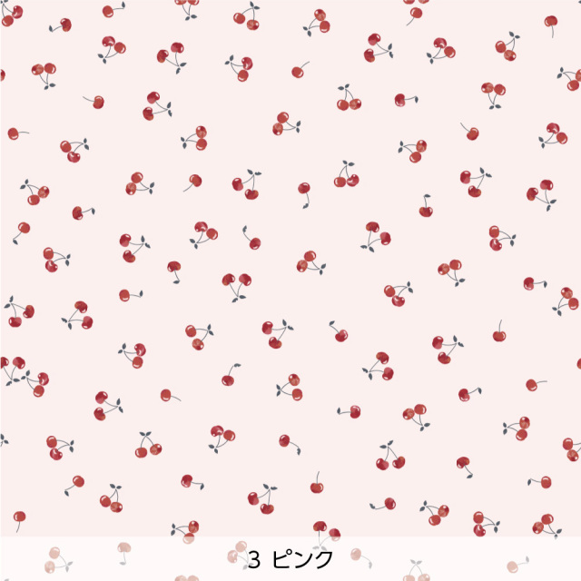 シール壁紙・tomoko arakawaのさくらんぼ(ピンク)