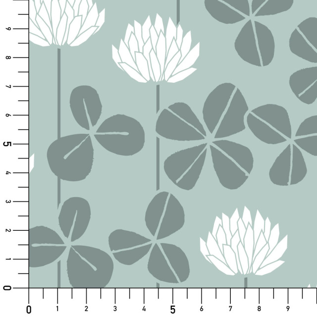 シール壁紙・tomoko arakawaのシロツメクサ実寸サイズ表