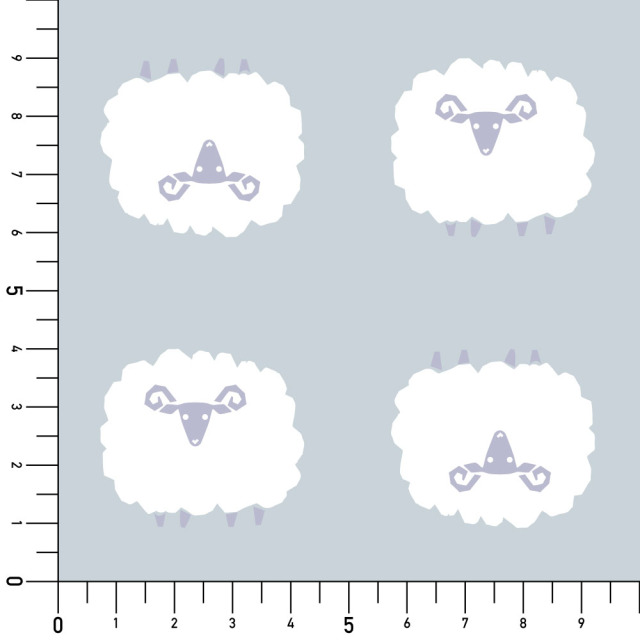 シール壁紙・tomoko arakawaのひつじ実寸サイズ表