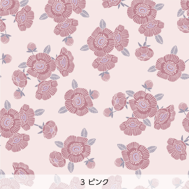 シール壁紙・tomoko arakawaのカメリア(ピンク)