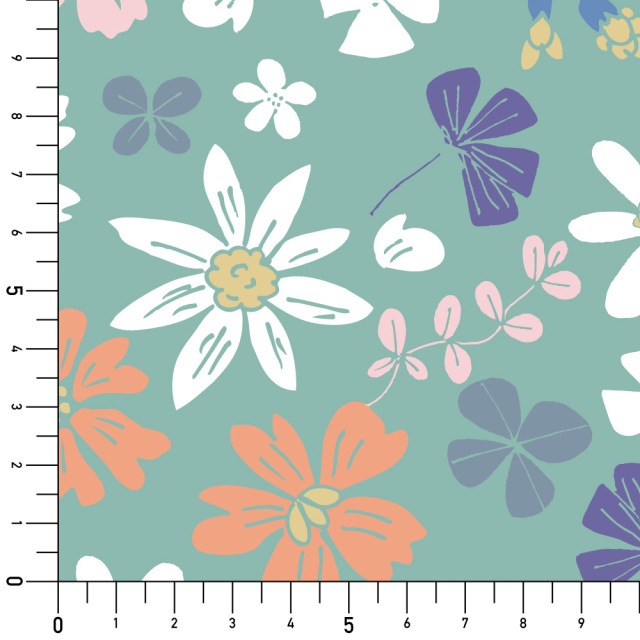 シール壁紙・tomoko arakawaのEnglish garden実寸サイズ表