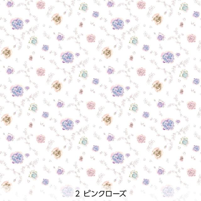 シール壁紙・nijiirolopのバラの便り(ピンクローズ)