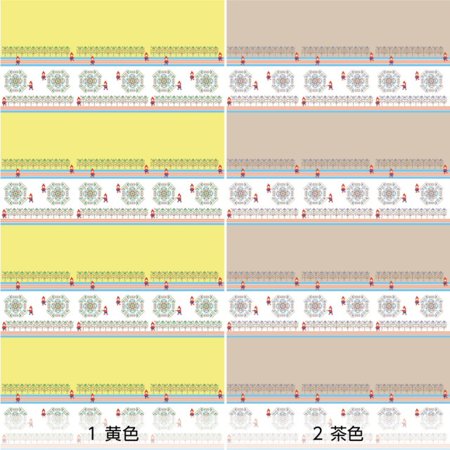 リメイクシート・Mayumi materiaaliの赤ずきんとお花畑（バリエーション1）