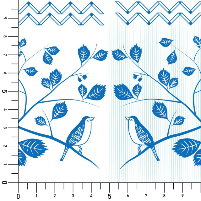 リメイクシート・Mayumi materiaaliのWild bird実寸サイズ表
