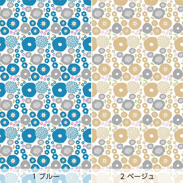 リメイクシート・Mayumi materiaaliの北欧の花たち（バリエーション1）