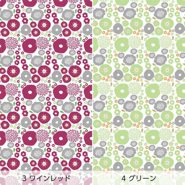リメイクシート・Mayumi materiaaliの北欧の花たち（バリエーション2）