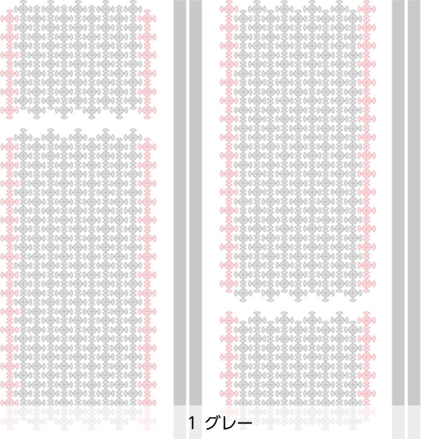 シール壁紙・Mayumi materiaaliのキャンディとリボン(グレー)