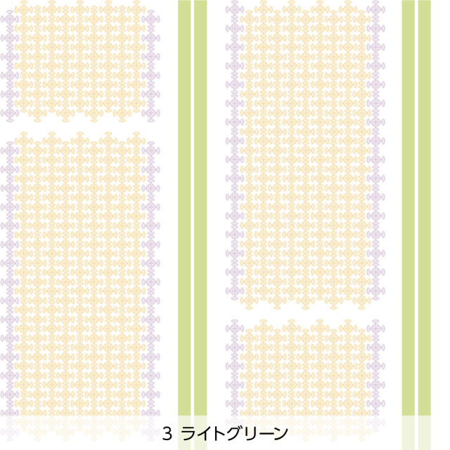 シール壁紙・Mayumi materiaaliのキャンディとリボン(ライトグリーン)