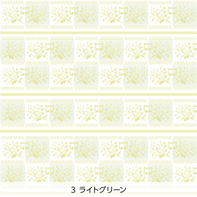 シール壁紙・Mayumi materiaaliのWild bird(ライトグリーン)