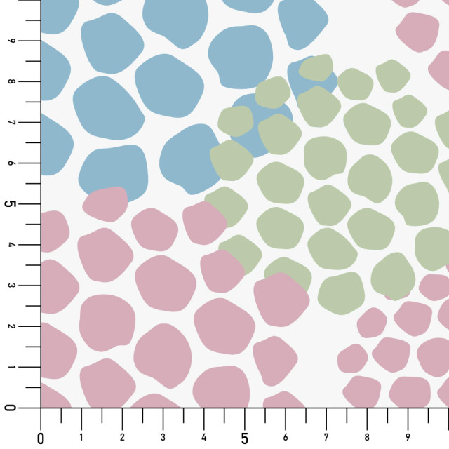 シール壁紙・Mayumi materiaaliのあじさい実寸サイズ表