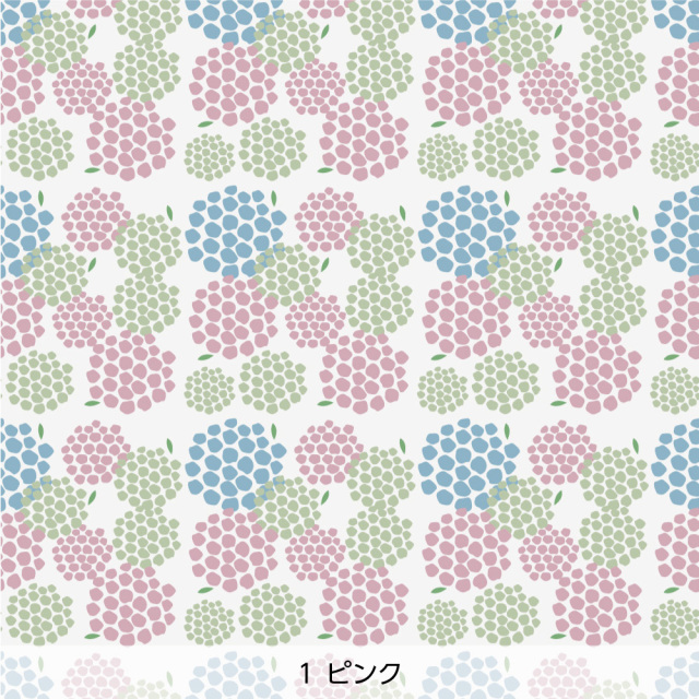 シール壁紙・Mayumi materiaaliのあじさい(ピンク)