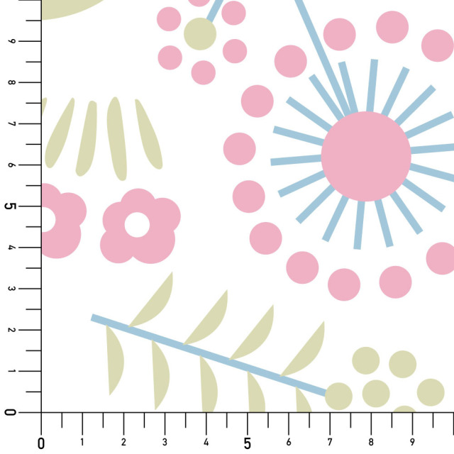 シール壁紙・Mayumi materiaaliの野に咲く花実寸サイズ表