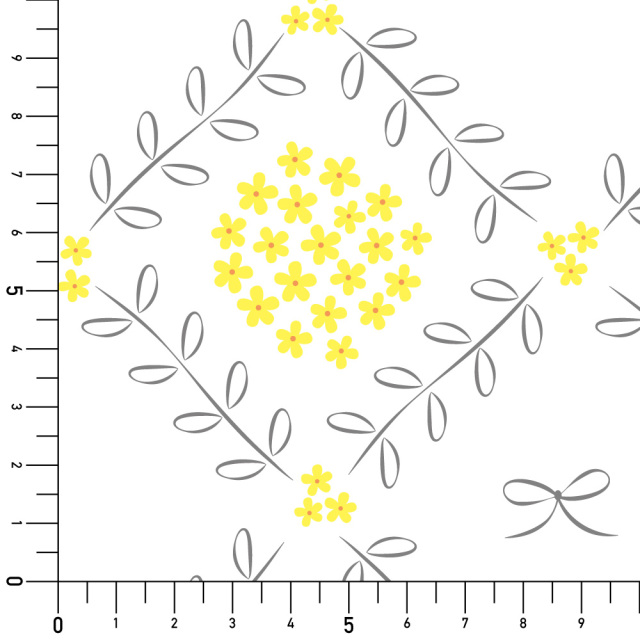 シール壁紙・Mayumi materiaaliのリボンとリース実寸サイズ表