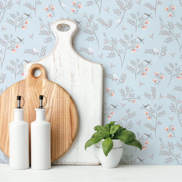 シール壁紙・Mayumi materiaaliの森の中の鳥