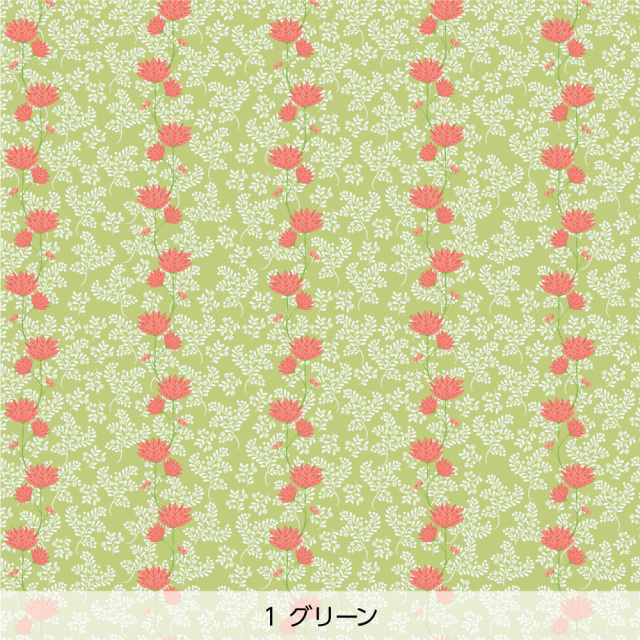 シール壁紙・Mayumi materiaaliのオキナグサ(グリーン)
