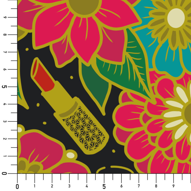 リメイクシート・玖留巳の和花柄実寸サイズ表