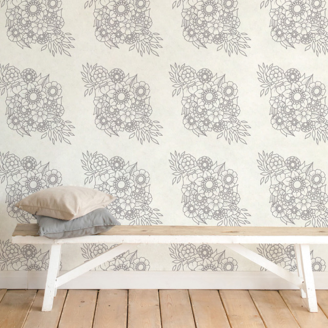 シール壁紙・玖留巳のbouquet