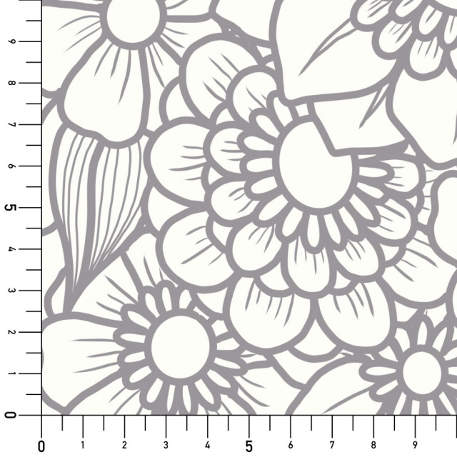 シール壁紙・玖留巳のbouquet実寸サイズ表