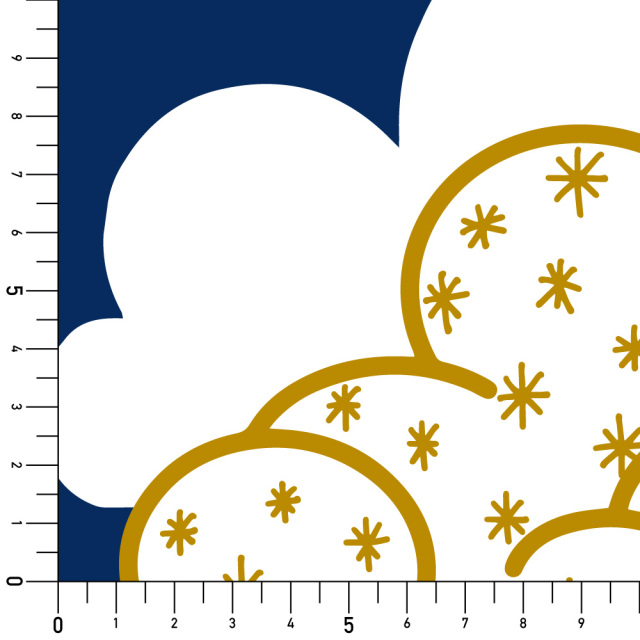 シール壁紙・Akiko CollinsのClouds in the Night Sky実寸サイズ表