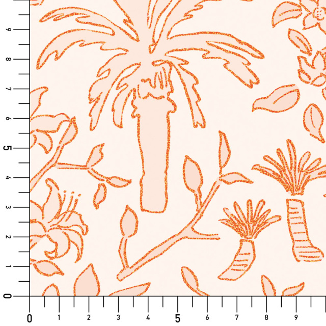 シール壁紙・にしものTropical Breeze実寸サイズ表