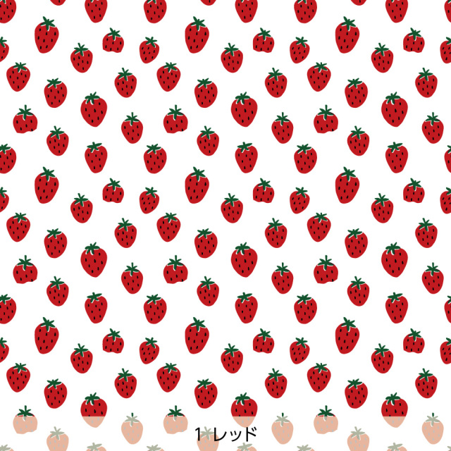 シール壁紙・CareaのStrawberry Picking(レッド)