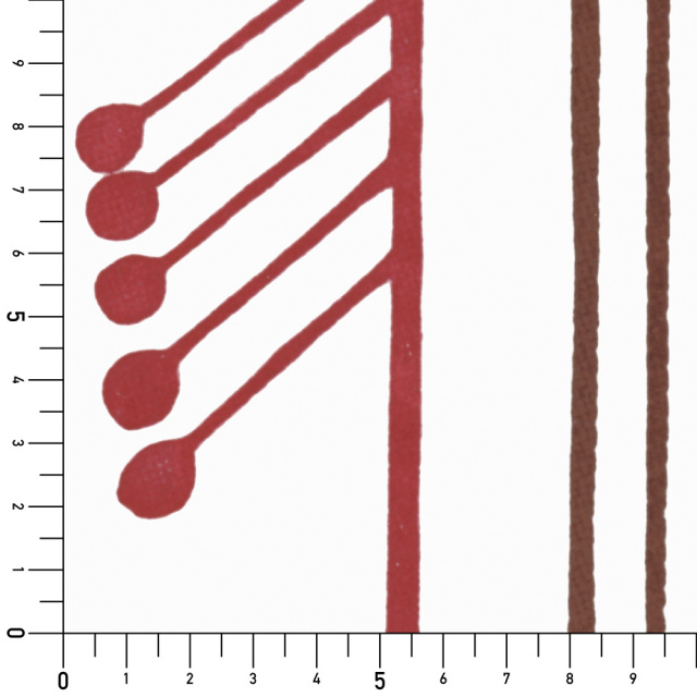 シール壁紙・いろはなのモダン矢羽根実寸サイズ表