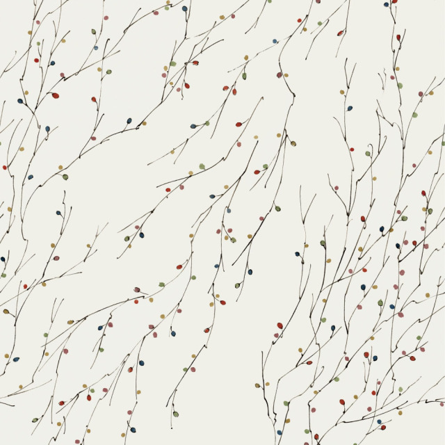 ふすま用リメイクシール・いろはなの花猫柳（デザイン1）