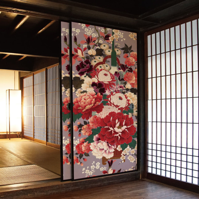 八雪輪 Yatsu Yukiwa いろはな ふすま用リメイクシール Harokka