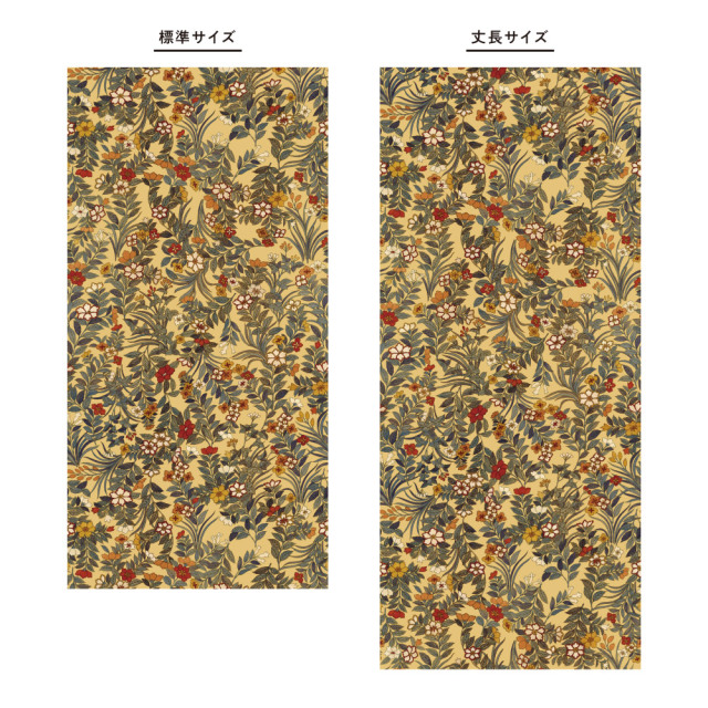 ふすま用リメイクシール・いろはなの群花（デザイン2）