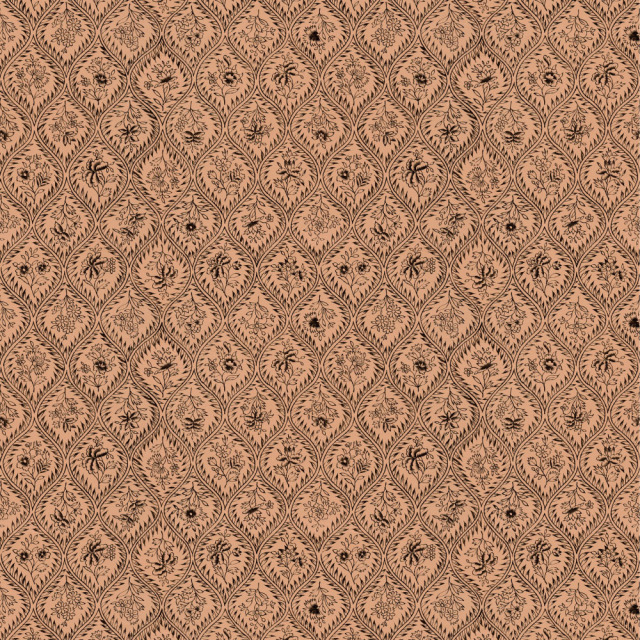 ふすま用リメイクシール・いろはなの花立涌（デザイン1）