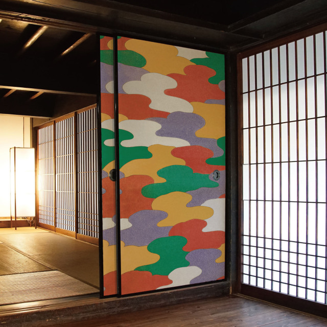 ふすま用リメイクシール・いろはなの彩霞