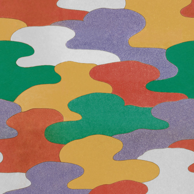 ふすま用リメイクシール・いろはなの彩霞（デザイン1）