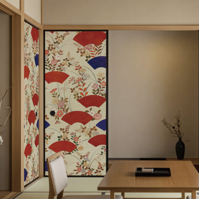 ふすま用リメイクシール・いろはなの秋扇