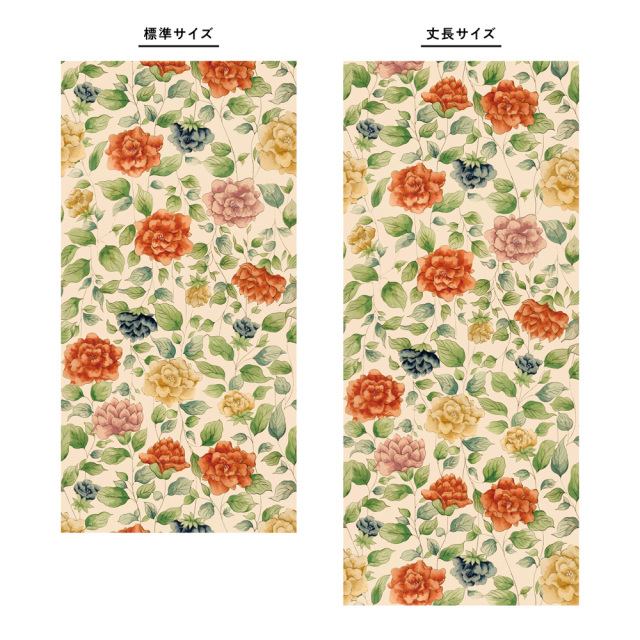 ふすま用リメイクシール・いろはなの咲匂う(デザイン2)