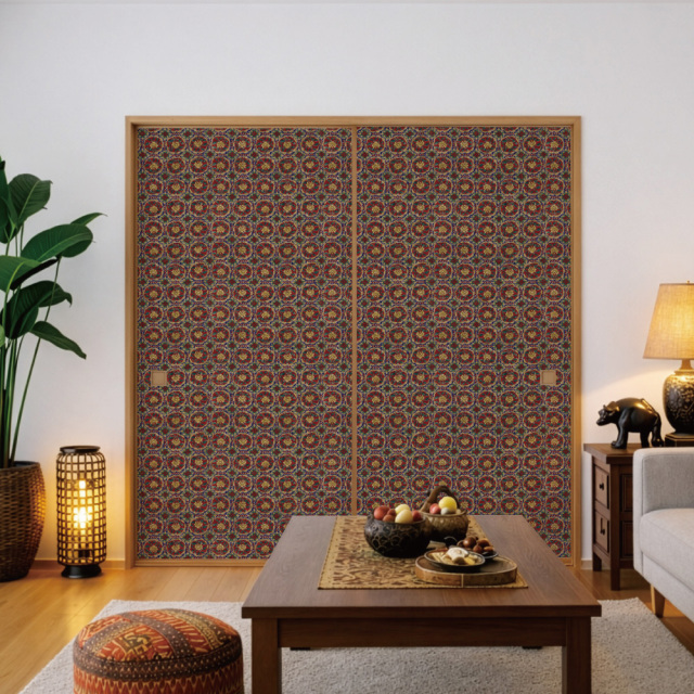 ふすま用リメイクシール・いろはなの絢