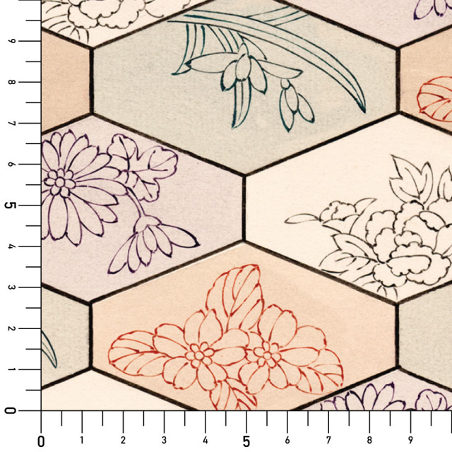 リメイクシート・いろはなの花亀甲実寸サイズ表