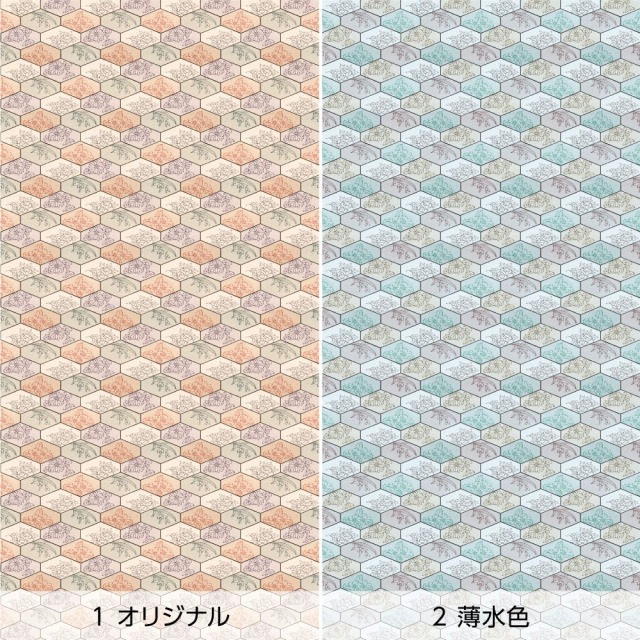 リメイクシート・いろはなの花亀甲（バリエーション1）
