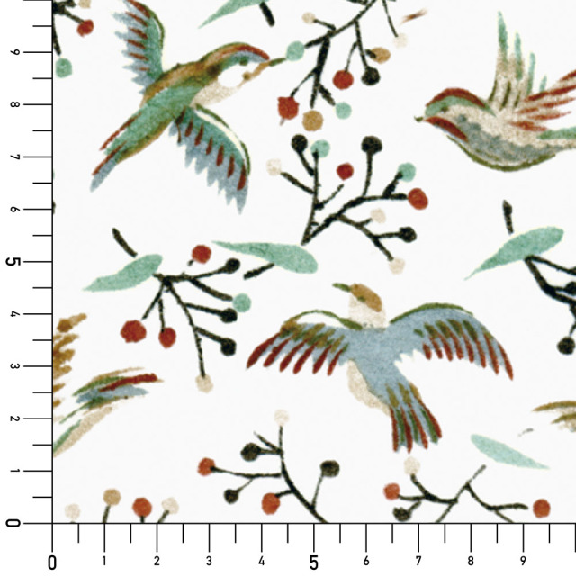 デザイン障子紙・いろはなの小鳥と木の実実寸サイズ表