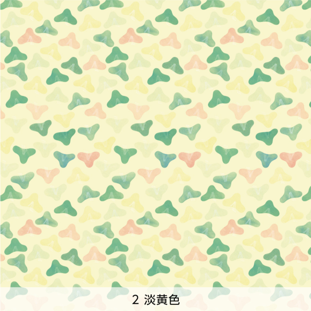 デザイン障子紙・いろはなの梅松（淡黄色）