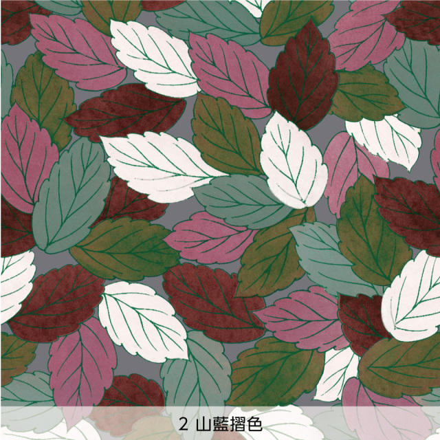 シール壁紙・いろはなの落葉(山藍摺色)