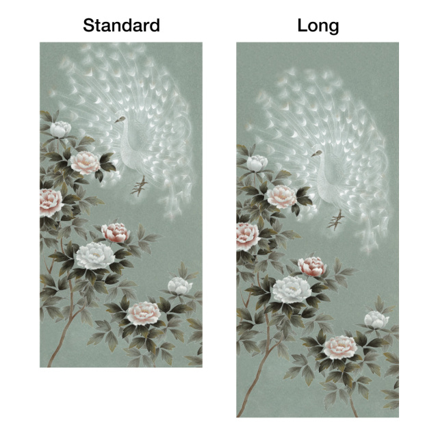 Shiro kujaku Design Variations by Size