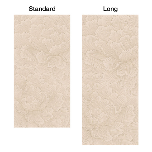 Nirin botan Design Variations by Size