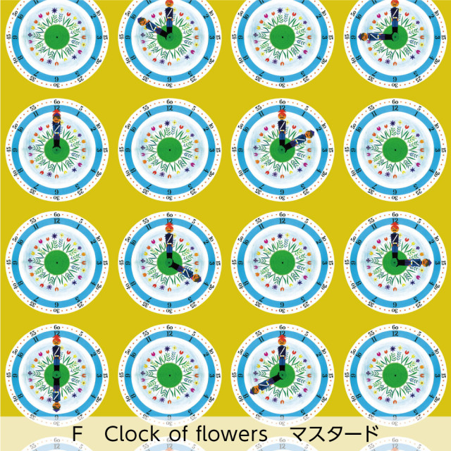 リメイクシートmini・アラングレ(Clock of flowers)
