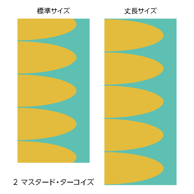 ふすま用リメイクシール・エルトのレッケ(マスタード・ターコイズ)