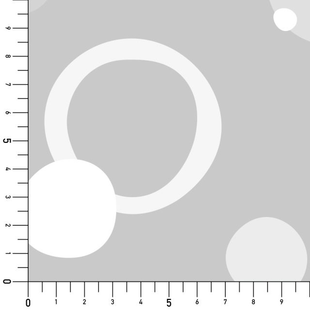 デザイン障子紙・Blancheのバブル実寸サイズ表