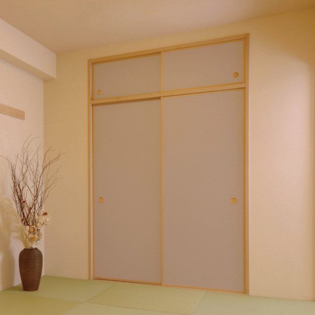 ふすま用リメイクシール・メルアのダスティーローズ