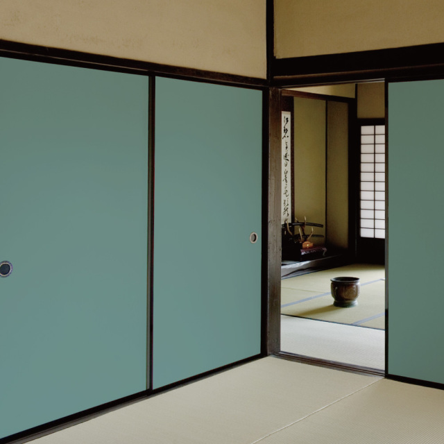 ふすま用リメイクシール・伝統色の水浅葱