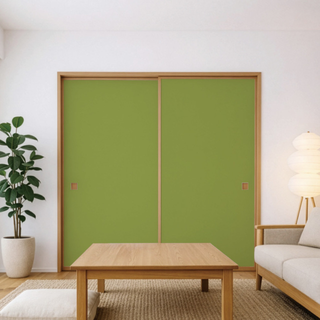 ふすま用リメイクシール・伝統色の青丹