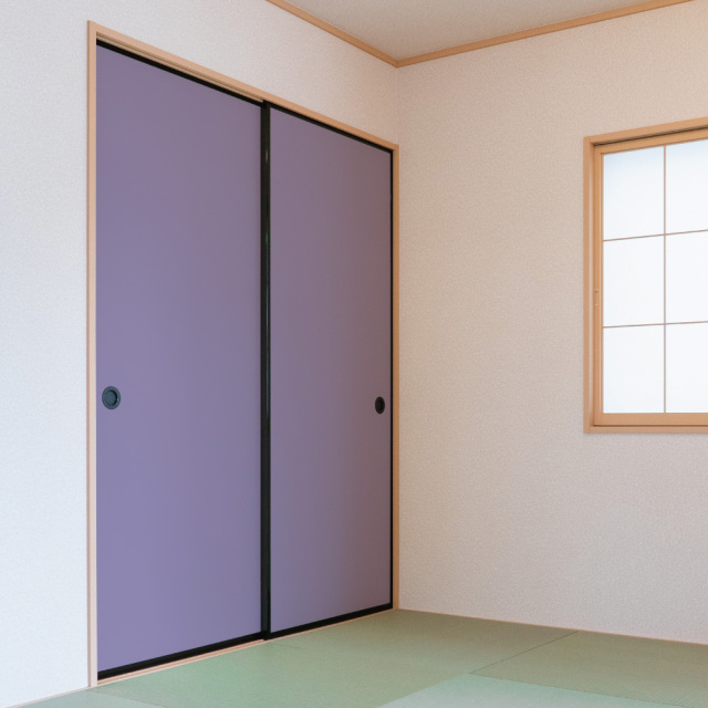 ふすま用リメイクシール・伝統色の藤紫