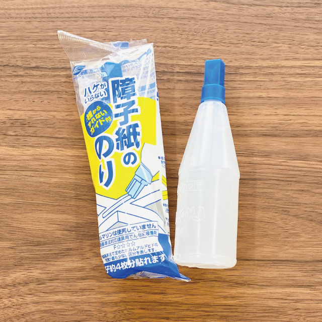 ハケがいらない障子紙ののり